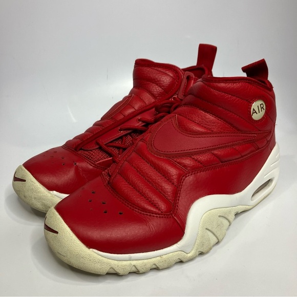 Nike Air Shake Ndestrukt red leather sneakers women’s size 9 athletic activewear - Picture 4 of 9